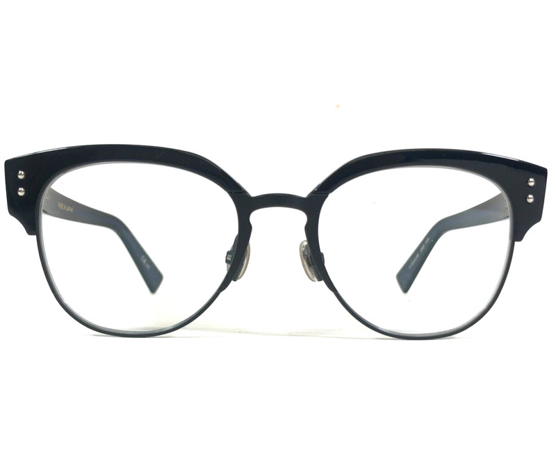 Dior Eyeglasses Frames DiorExquiseO2 2XB Black Blue Silver Round 50-18-145