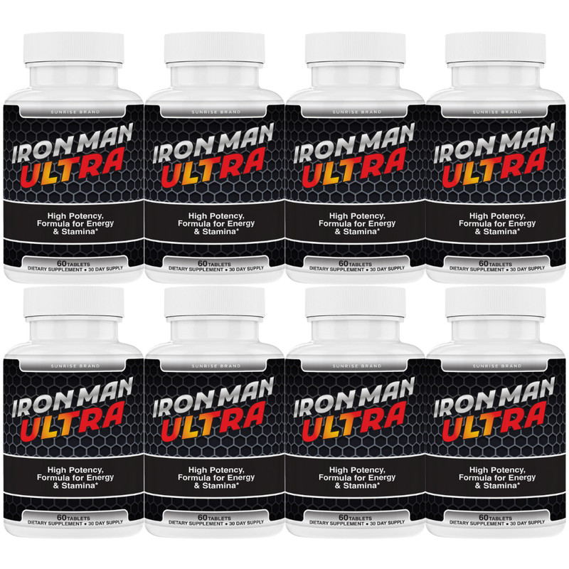 IronMan Ultra Advanced Male Health Pills, Boost Stamina and Performance 8 Pack