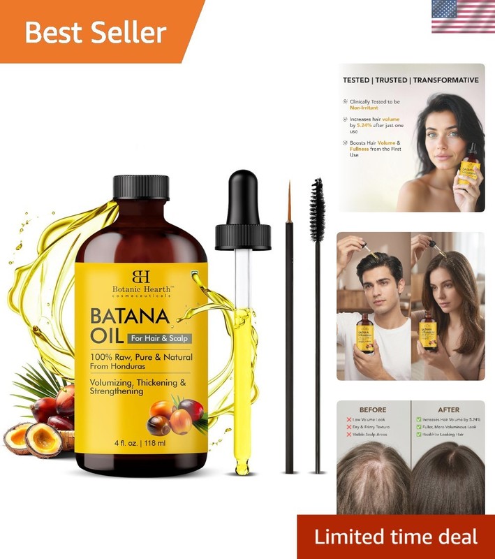 4 Fl Oz Pure Batana Oil – Nourishing Scalp & Hair Growth Solution for All Types