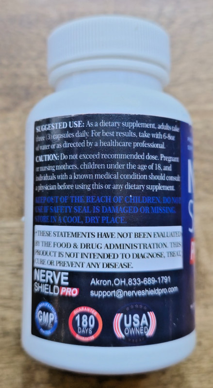 Nerve Shield Pro Advanced – New Formula – 60 Capsules – Exp. 12/30/2027 – New gallery