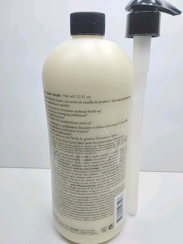 Philosophy Purity Made Simple One Step Facial Cleanser 32 oz 946.4 ml New W/Pump gallery