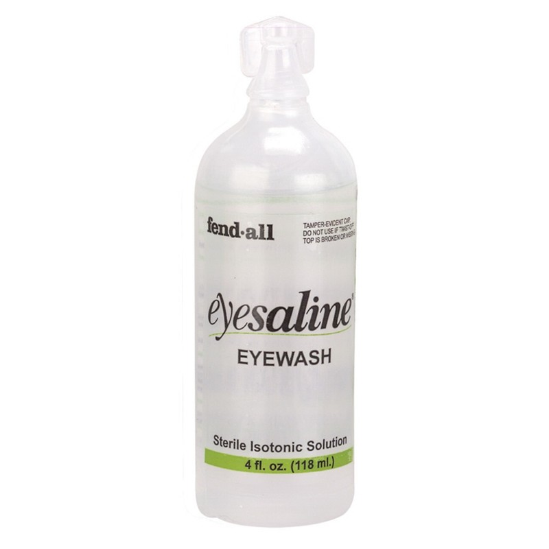 24 Pack! Eyesaline Fend-All 1oz. Bottle First Aid Sterile Eyewash 32-000451-0000