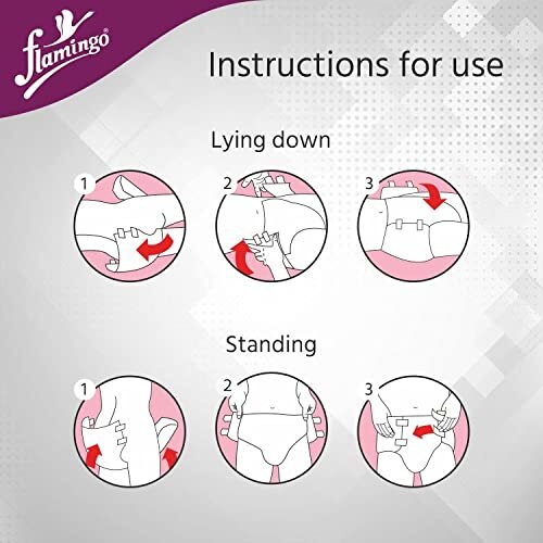 Flamingo Adult Diapers Disposable Tabbed Briefs-Absorbent Incontinence Underwear gallery