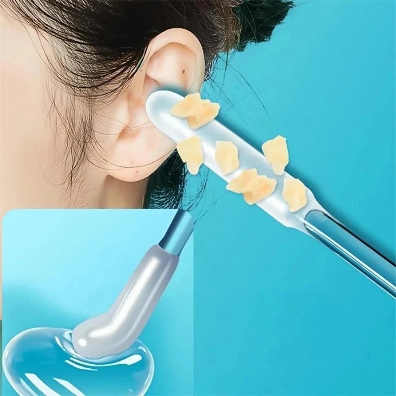 24pcs Disposable Silicone Ear Wax Remover Sticky Earpick S/L Cleaner Set - NEW gallery
