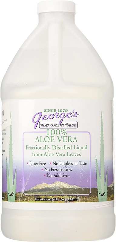 George’s Aloe Vera Supplement Softgel 64 Fluid Ounce 100% Aloe Vera Liquid