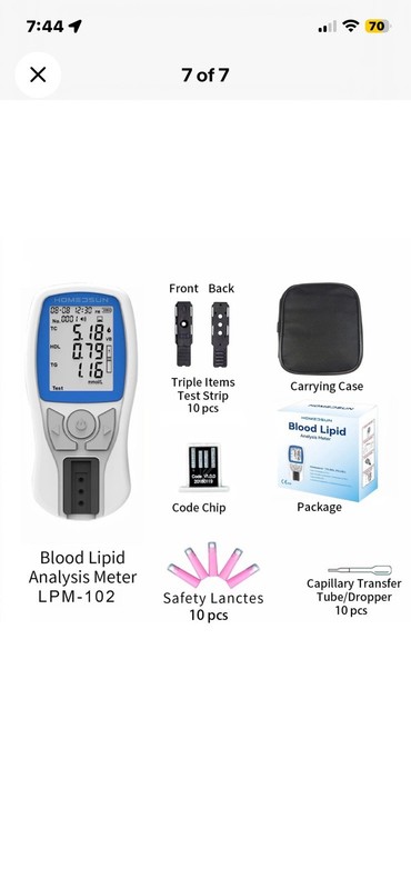 Portable Cholesterol Testing Kit - Easy Home Use gallery