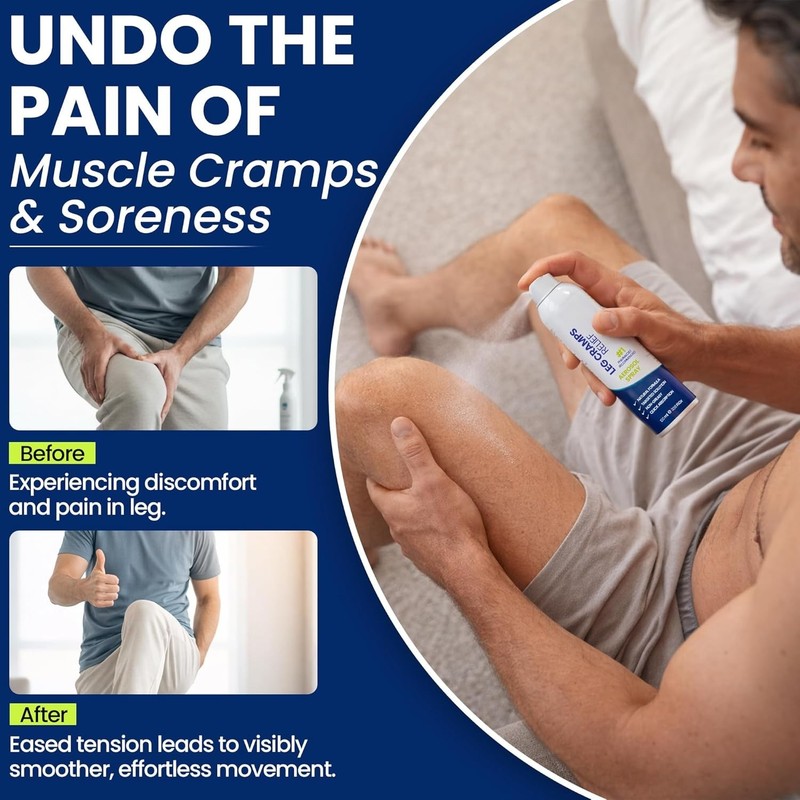 Fast Acting Leg Cramp Relief Aerosol Spray | Pain Relief for Muscle Spasms gallery