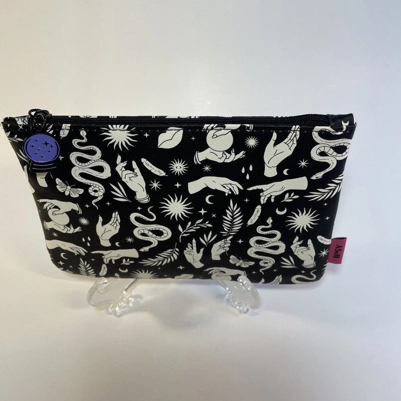 Halloween Black/White Snakes Crystal Balls 2024 Ipsy Makeup Bag-Empty Celestial gallery