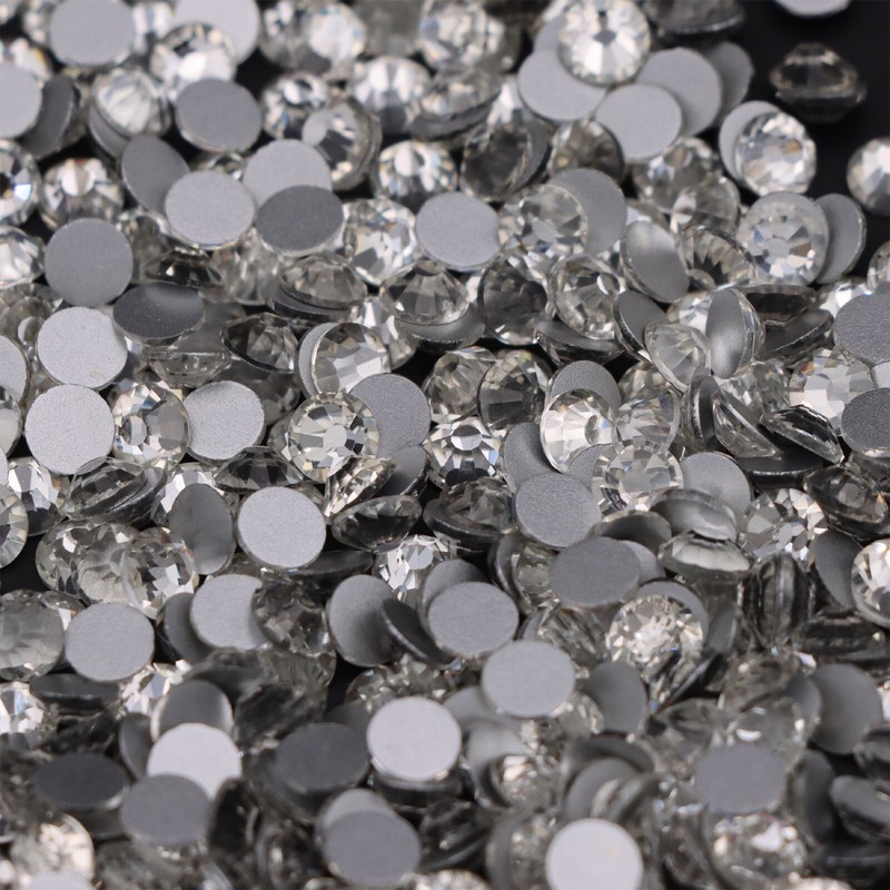 SS3-SS50 Glitter Crystal AB Nail Art Rhinestones Non Hot Fix FlatBack Stones gallery