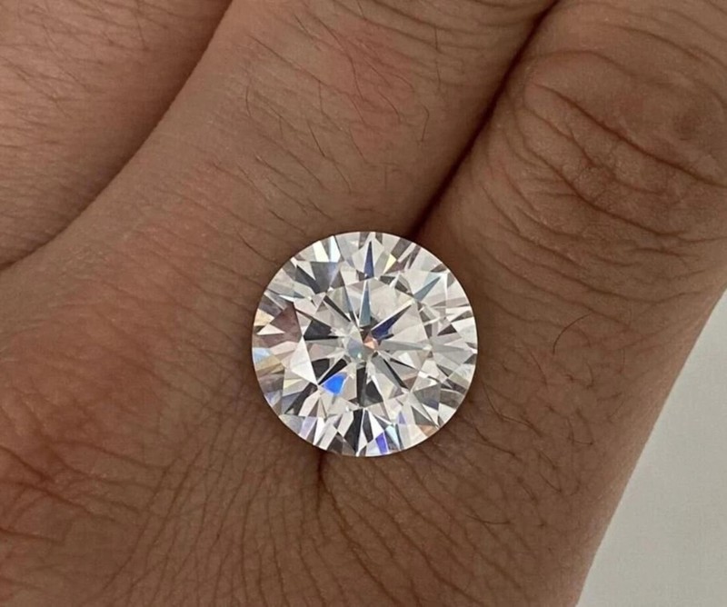 5.00 Ct Round Lab Grown Diamond VVS1 Natural White D Color Loose Stone gallery