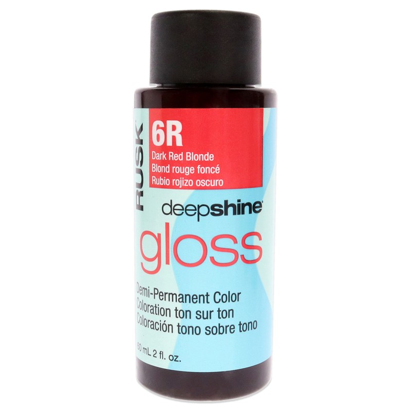 Deepshine Gloss Demi-Permanent Color – 6R Dark Red Blonde 2 oz Hair Color