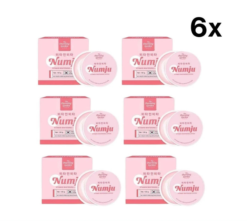 6x Numju Lotion Vitamin Leavening Agent Skin Dark armpits Radiant Black Elbows