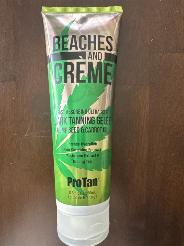 ProTan BEACHES AND CRÉAME DARK TANNING GELEE Intense Hydration Lotion Bronzage.