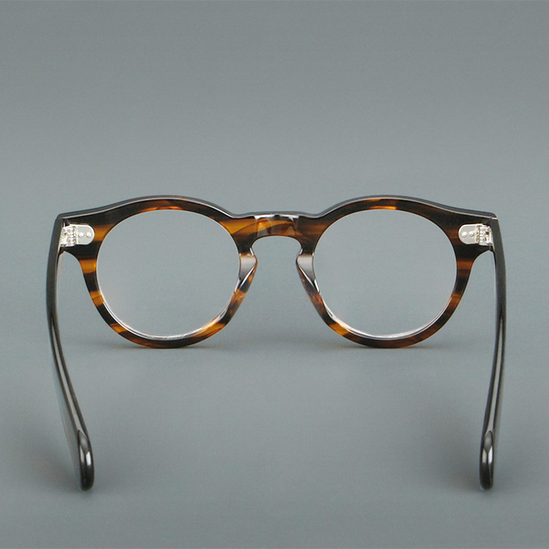 Acetate 136mm Frame Eyeglasses Men Women Premium Round Glasses Frames 2025 gallery
