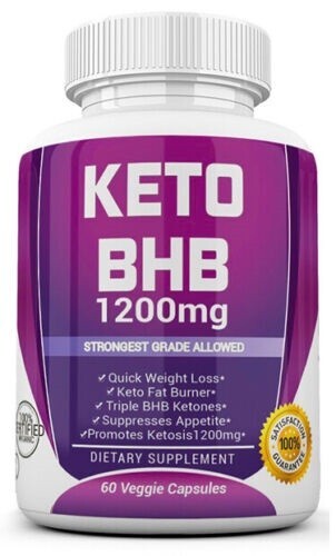 2 X KETO BHB 1200mg PURE Ketone FAT BURNER Weight Loss Diet Pills Ketosis gallery