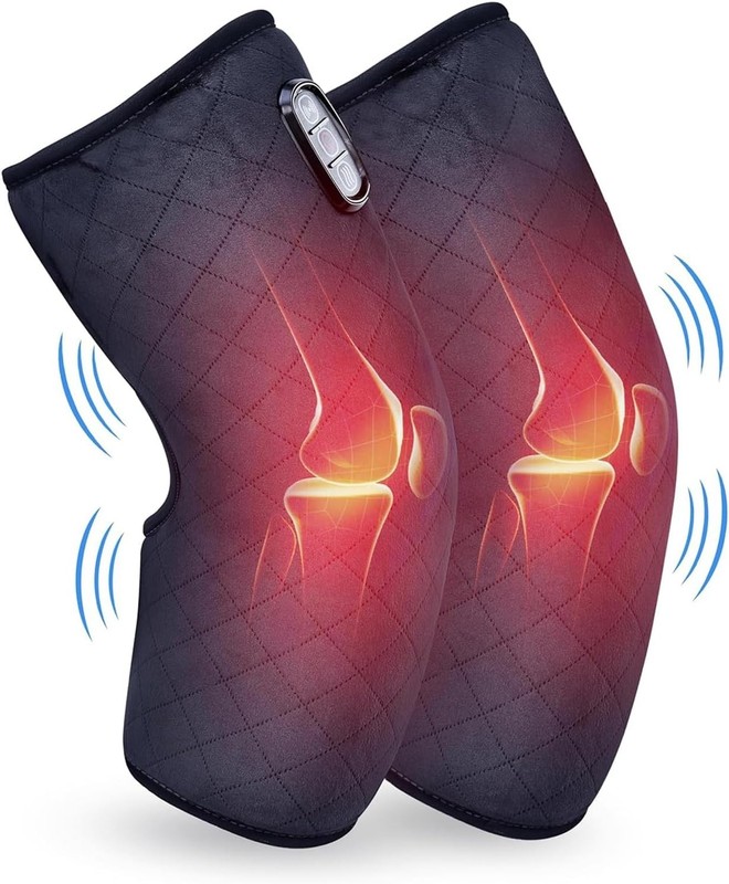 2pc COMFIER Heated Knee Massager Wrap – Heat Therapy Pad for Pain Relief NEW