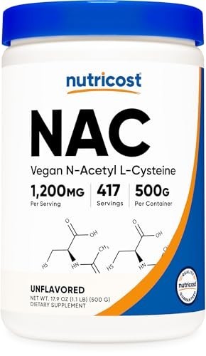 N-Acetyl L-Cysteine Powder 500g - Vegan, Non-GMO, Gluten-Free Antioxidant Supple gallery