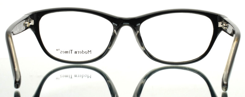 MODERN TIMES Festival Black Womens Semi Cat Eye Eyeglasses 52-17-135 B:36 gallery