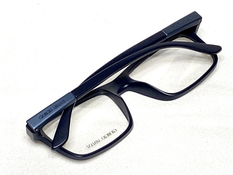 Men's Giorgio Armani Eyeglasses Frames AR7069 5423 Matte Blue Square 54/18 NEW gallery