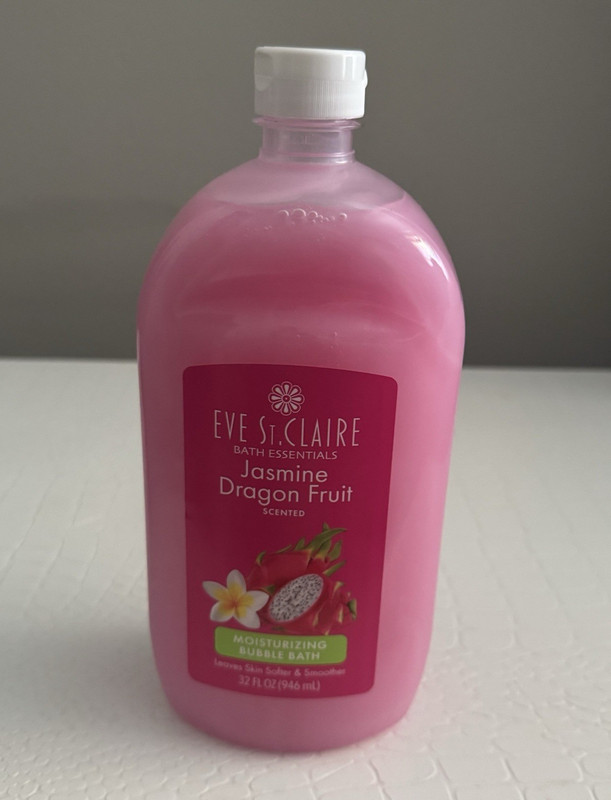 Eve St. Claire Moisturizing Bubble Bath Jasmine Dragon Fruit 32 fl oz