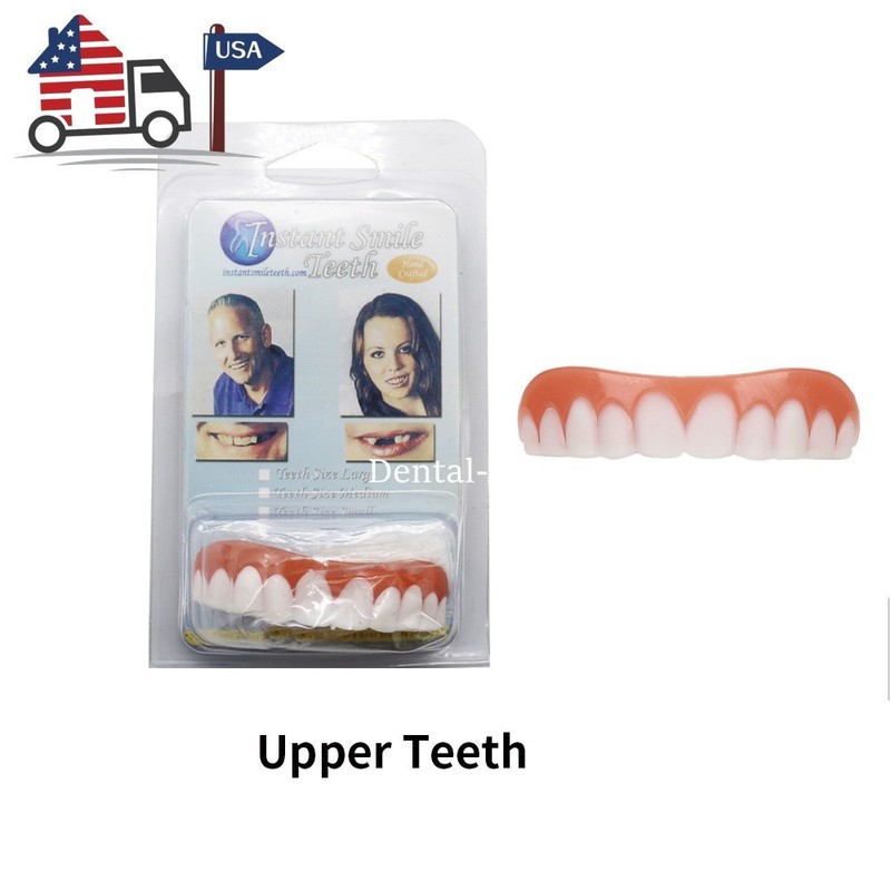 Instant Smile Dental Veneers Comfort Flexible Upper Lower Teeth Kit USA