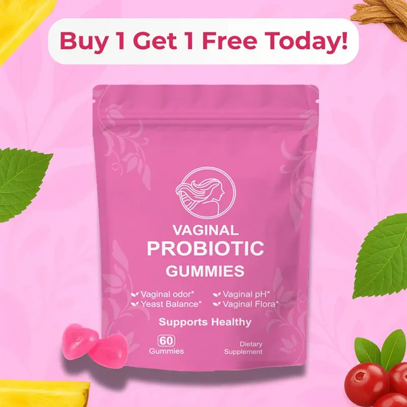 Probiotic Gummies for Women 60 Count Gut Health Vaginal pH Balance Immune…