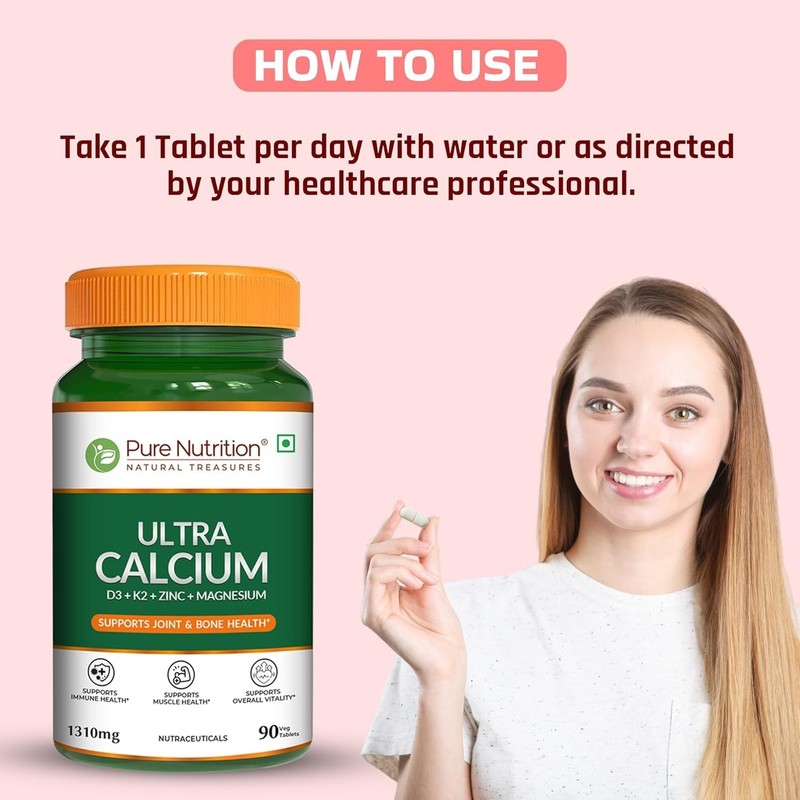5 Pack PURE NUTRITION NATURAL .TREASURES Ultra Calcium 450 Tabs gallery