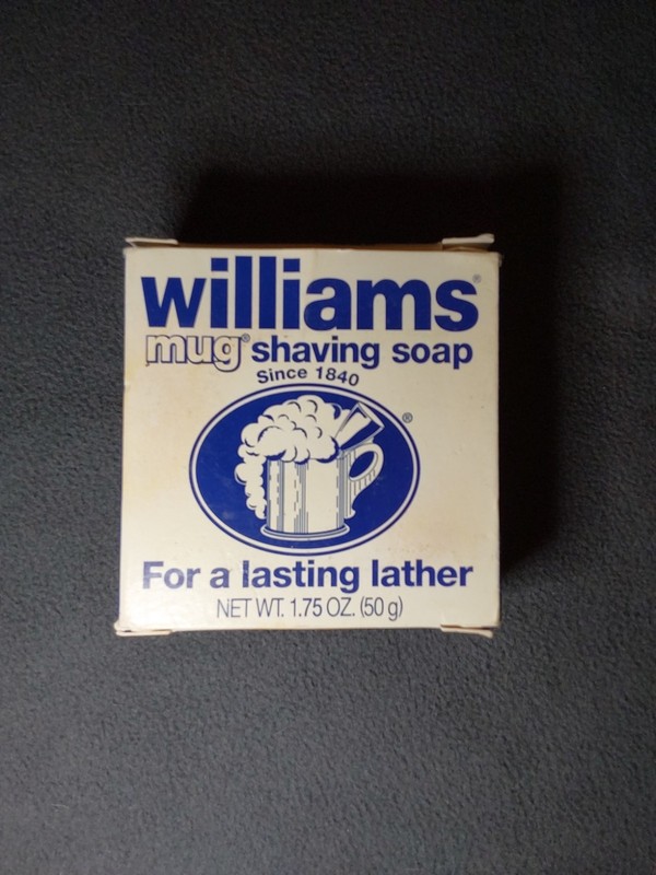Williams Mug Shaving Soap Bar For a Lasting Lather 1 3/4 oz New Old Stock
