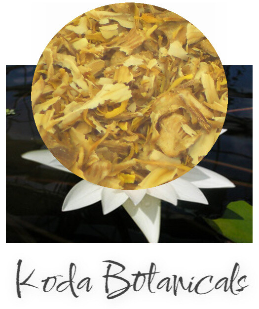 WHITE WATER LILY Herbal Tea PREMIUM GRADE Nymphaea ampla Dried Flower
