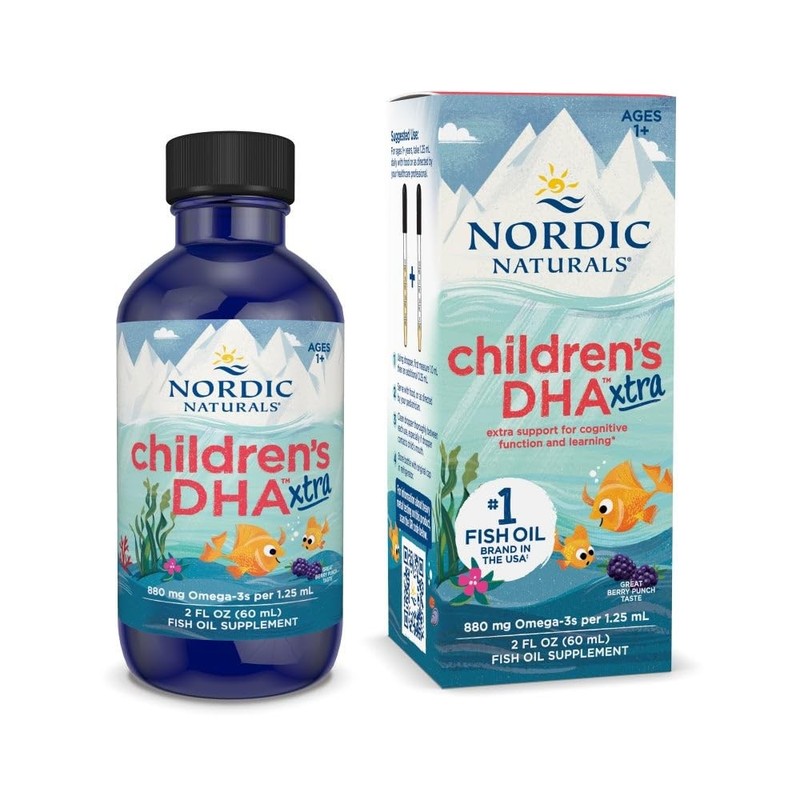 Nordic Naturals Children’s DHA Xtra, Berry Punch - 2 oz 2 Fl Oz (Pack of 1)