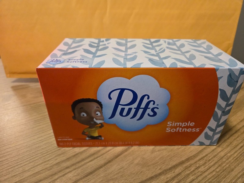 Puffs White Facial Tissue, 2-Ply, 180 Sheets/Box Simple Softness gallery