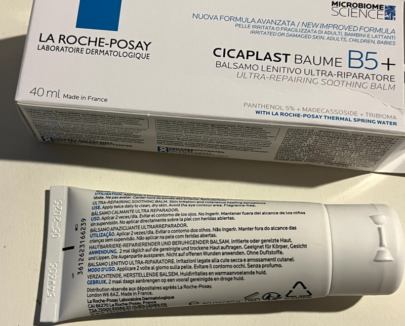 La Roche Posay Cicaplast Baume B5+ 40ml Ultra-Repairing Soothing Balm Exp 01/26 gallery