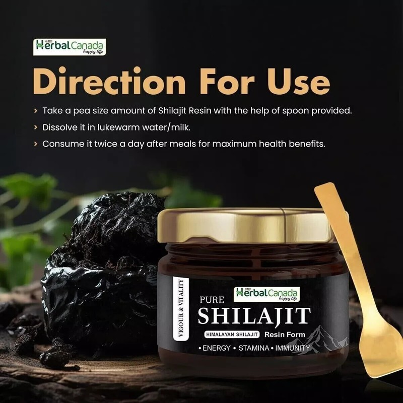 NEW ORGANIC HIMALAYAN Shilajit ,Organic Extremely POTENT 66 SERVINGS- 20 GM gallery