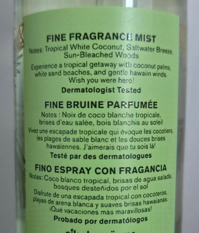 Bath & Body Works Waikiki Beach Coconut Fragrance Mist, Lotion & Body Wash-3 Pc. gallery