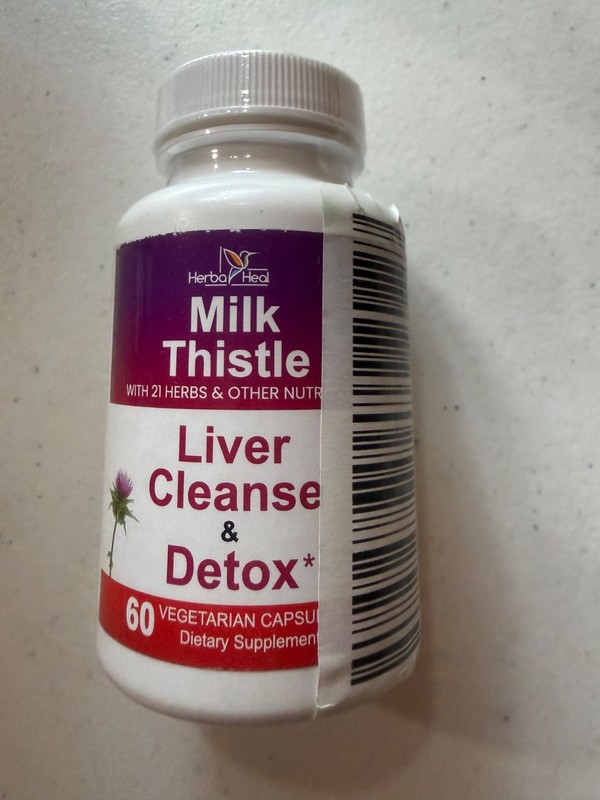 Herbal Heal Liver Cleanse & Detox with 21 herbs + Milk Thistle Exp 12/27