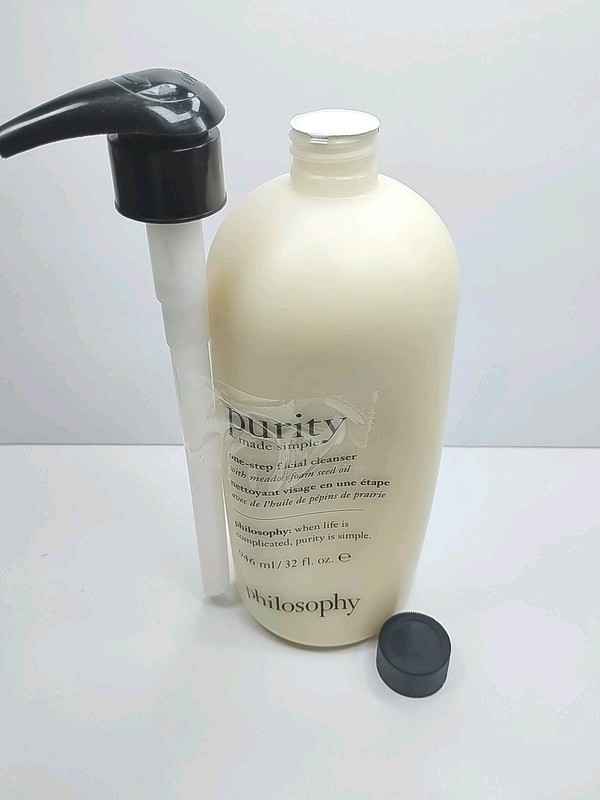 Philosophy Purity Made Simple One Step Facial Cleanser 32 oz 946.4 ml New W/Pump gallery