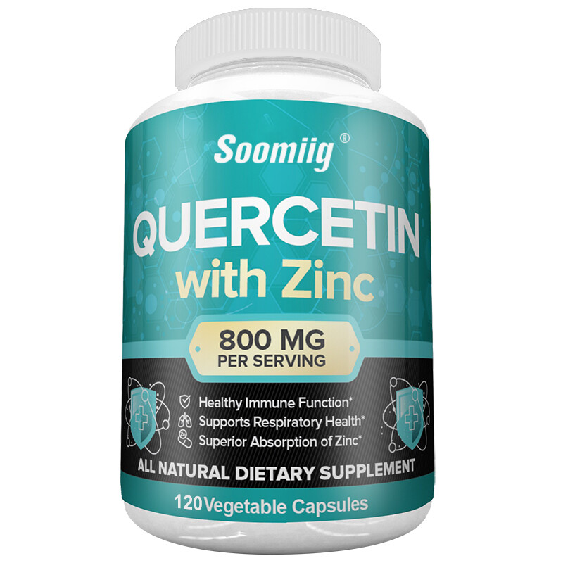Quercetin 800mg, 60 To 120 Vegetarian Capsules With Zinc 25mg – Immune Support