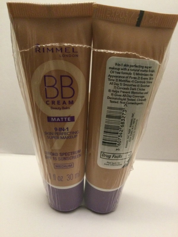 LOT OF 2 Rimmel BB Cream Matte 9-in-1 Skin Perfecting Super Makeup Medium READ gallery