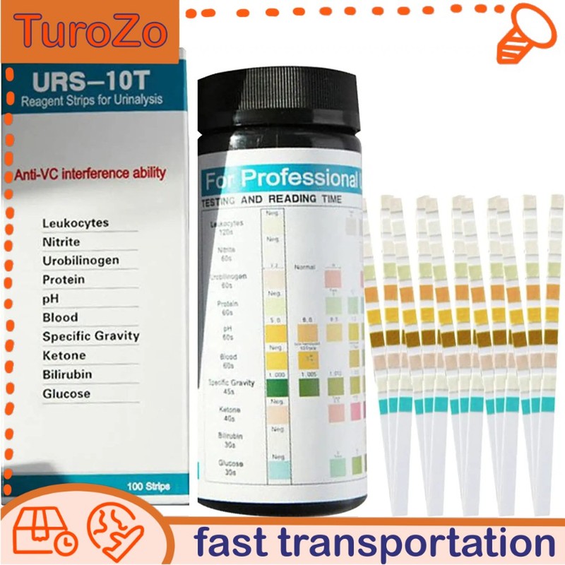 10Parameter Urine Test Strips 100 Strips Home Urinalysis Testing URS