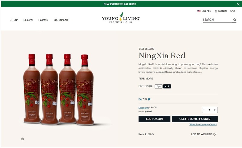 NingXia Red Young Living Essential Oils (4 Bottles x 750ml) - NIB! ❗US Seller️❗ gallery