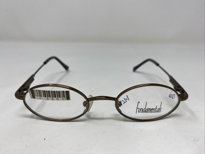 Fundamentals F500 BR 41-16-120 Brown Metal Full Rim Eyeglasses Frame XP21