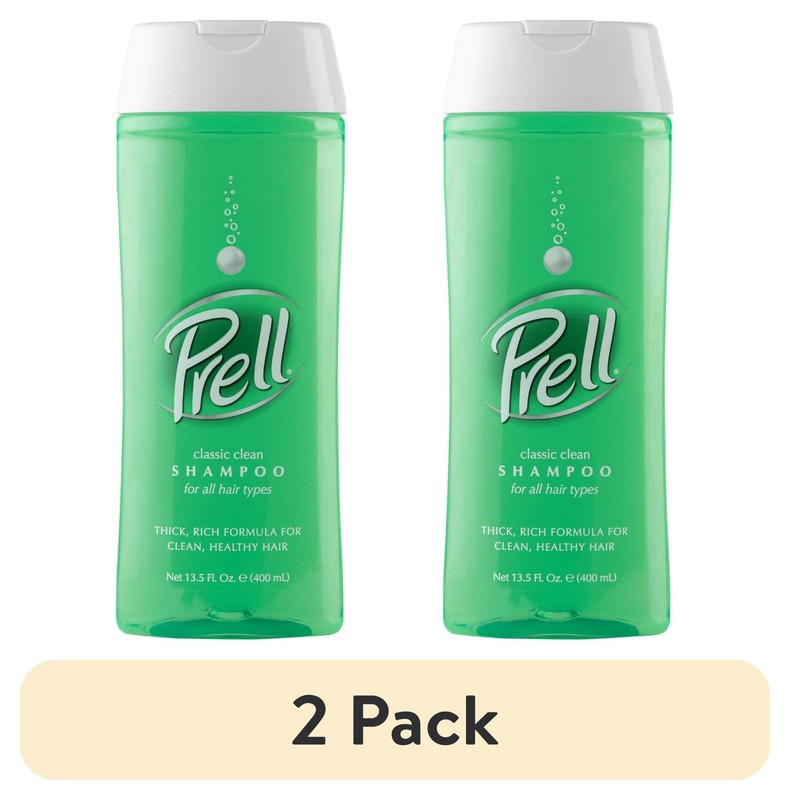 (2 pack) Prell Shampoo Classic 13.5 oz., All Hair Types, Adult