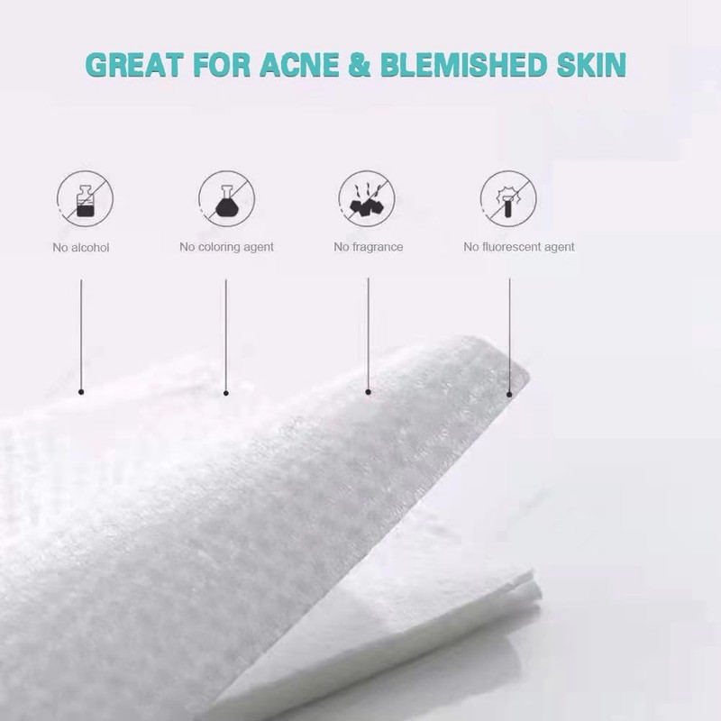 Soft Dry Wipes Cotton Facial Tissues, 300 Count Disposable Face Towels, Cotto... gallery