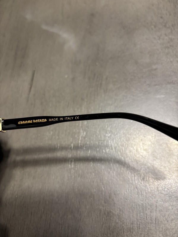 Black & yellow chrome heart glasses blue light Frames gallery