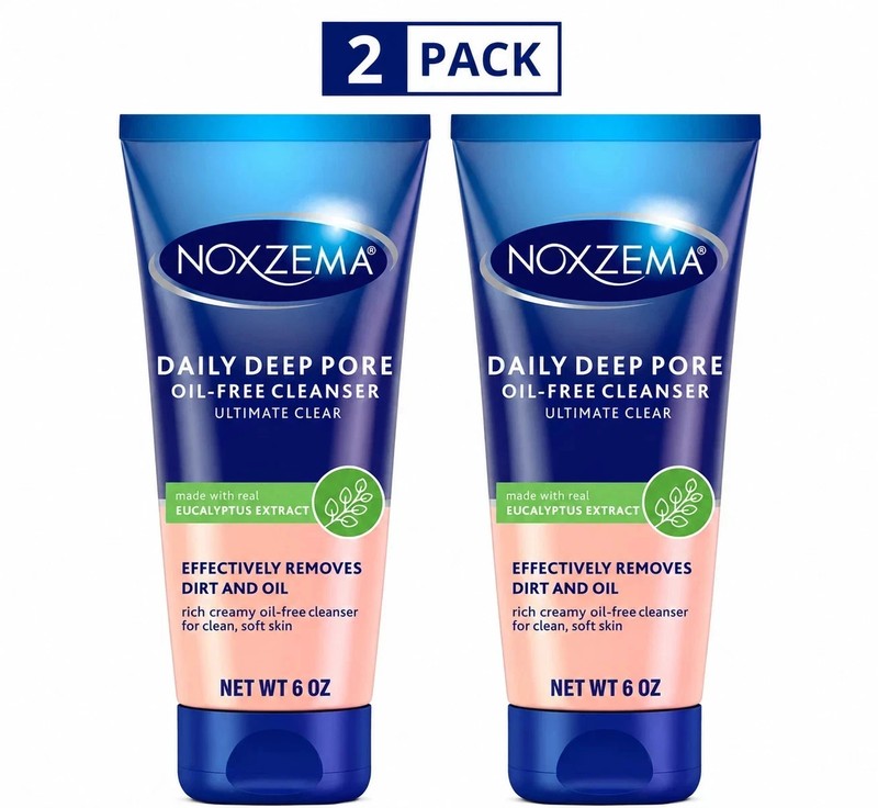 Noxzema Ultimate Clear Face Wash 2 Pack Deep Pore Cleanser 6oz