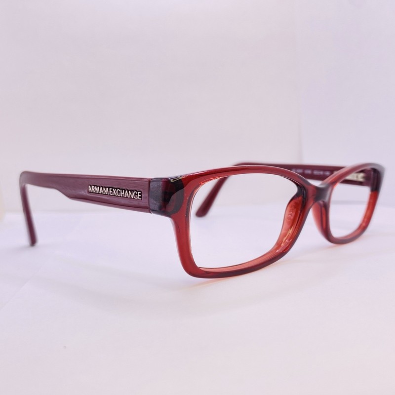 Armani Exchange Eyeglasses Frame AX 3017 8118 52 [] 16 135 Maroon Red Authentic