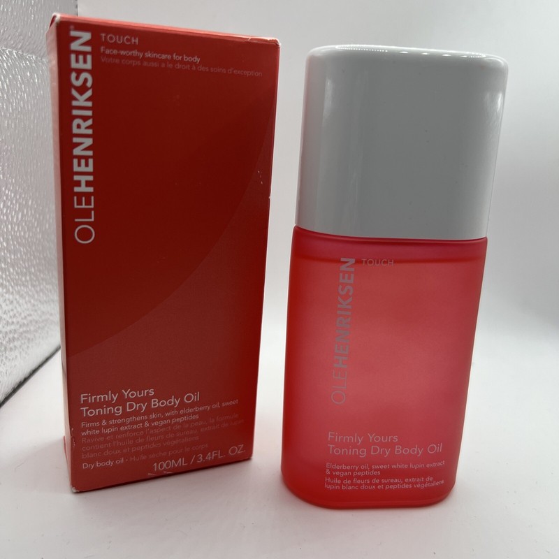 OLE HENRIKSEN TOUCH FIRMLY YOURS TONING DRY BODY OIL 3.4 OZ NEW IN BOX