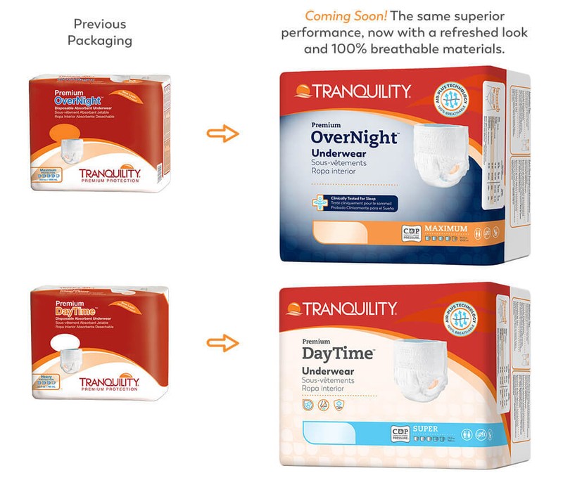 Tranquility Premium DayTime Adult Pull On Underwear Med, 34-48in, 72/Case gallery
