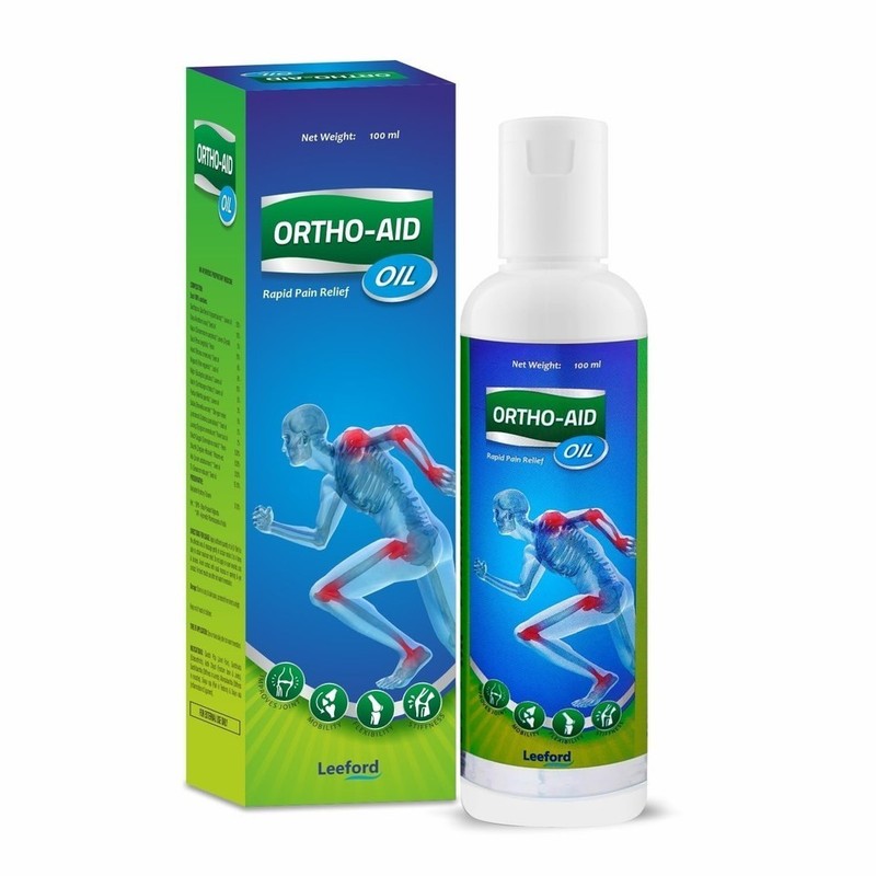 Ortho Aid Ayurvedic Pain Relief Oil Muscle, Joint, Back & Arthritis Pain 100ml