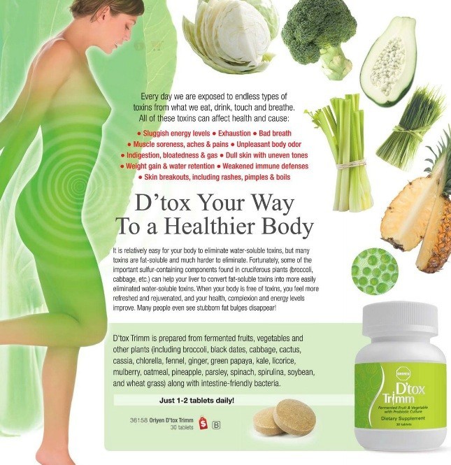 D'Tox Trimm Healthy Detox Natural body colon cleanse weight loss organic food gallery